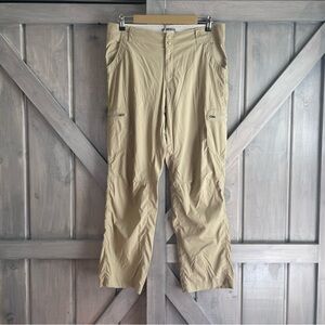 L.L. BEAN Hiking Outdoor Pants‎ Tan Size 12 gorpcore nylon